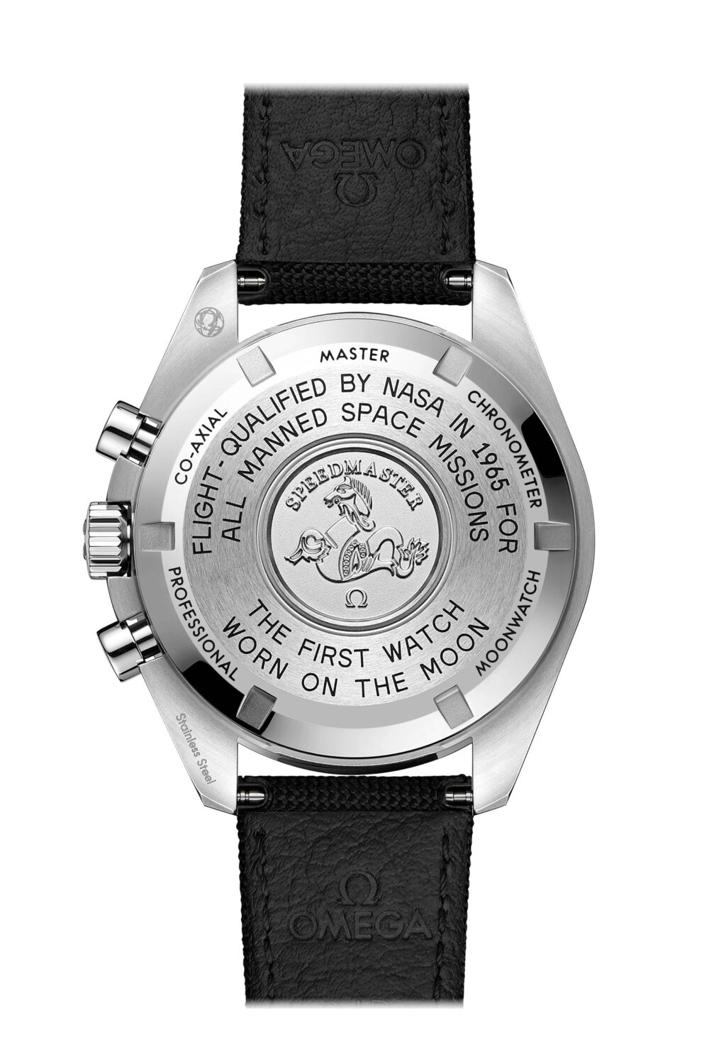 Speedmaster Moonwatch Professional 42 mm, steel on coated nylon fabric strap