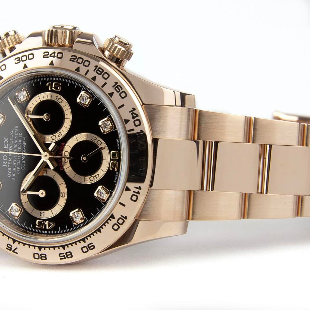 Rolex Oyster Perpetual Cosmograph Daytona Diamond Dot 18kt Everose Gold