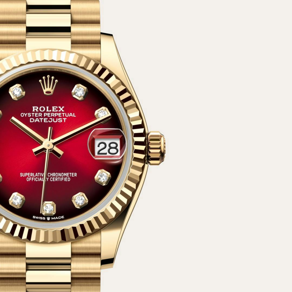 Rolex Datejust 31 Oyster, 31 mm, yellow gold