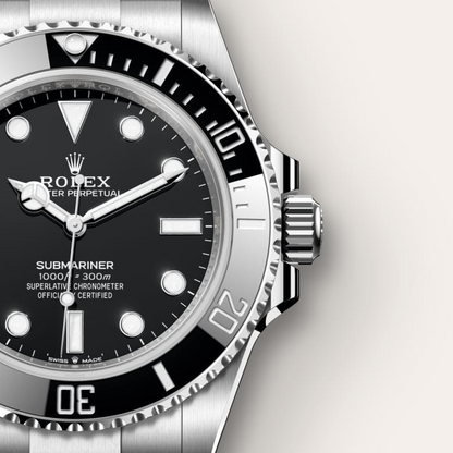 A- Rolex Submariner Oyster, 41 mm, Oystersteel