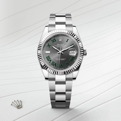Rolex Datejust 41 Oyster, 41 mm, Oystersteel and white gold