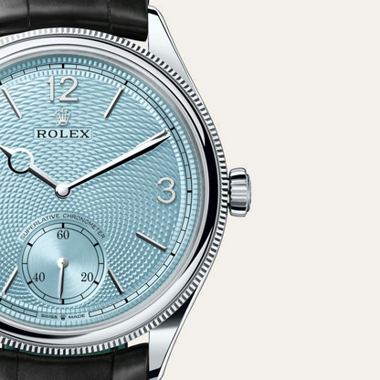 Rolex 1908 39 mm, platinum, polished finish