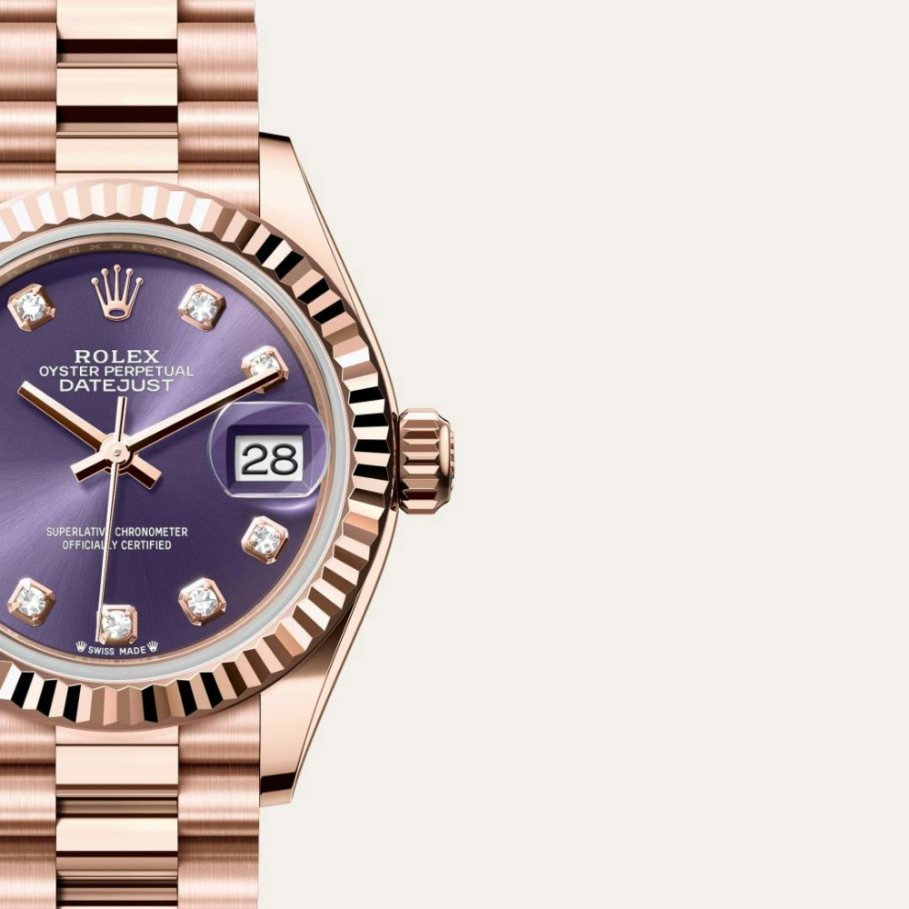 Rolex Lady-Datejust Oyster, 28 mm, Everose gold