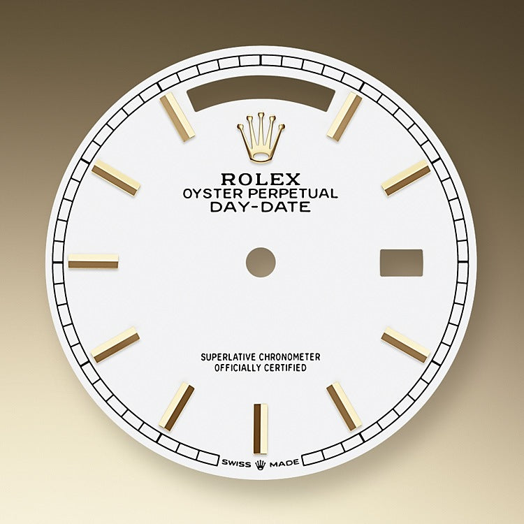 Rolex Day-Date 36mm Yellow Gold Silver Dial