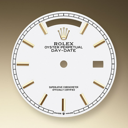 Rolex Day-Date 36mm Yellow Gold Silver Dial