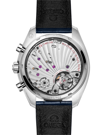Speedmaster Chronoscope 43 mm, steel on leather strap