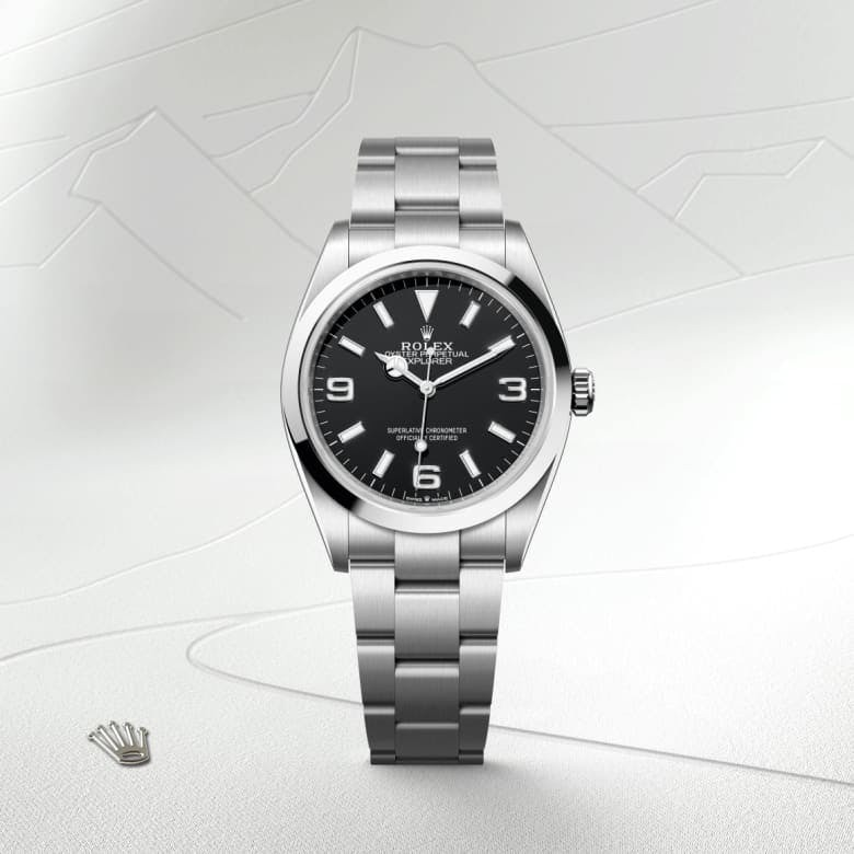 Rolex Explorer 36 Oyster, 36 mm, Oystersteel