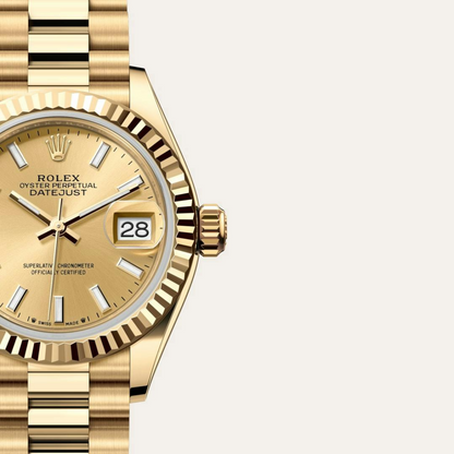 Rolex Lady-Datejust Oyster, 28 mm, yellow gold