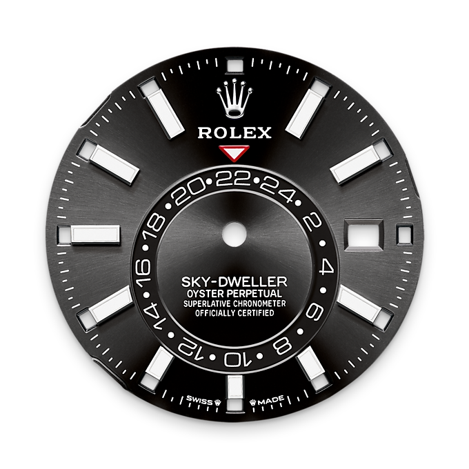 Rolex Sky-Dweller, 42mm, Oystersteel and 18k White Gold, Black, Jubilee