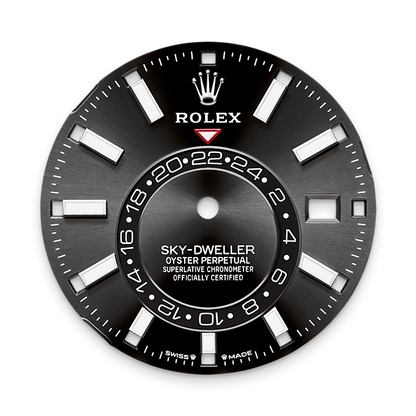 Rolex Sky-Dweller, 42mm, Oystersteel and 18k White Gold, Black, Jubilee