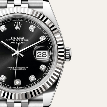 Rolex Datejust 41 Oyster, 41 mm, Oystersteel and white gold