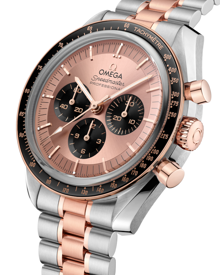 Speedmaster Moonwatch Professional 42 mm, steel ‑ Sedna™ gold on steel ‑ Sedna™ gold