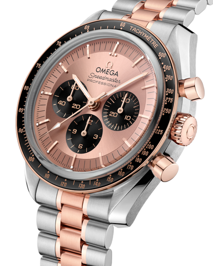 Speedmaster Moonwatch Professional 42 mm, steel ‑ Sedna™ gold on steel ‑ Sedna™ gold