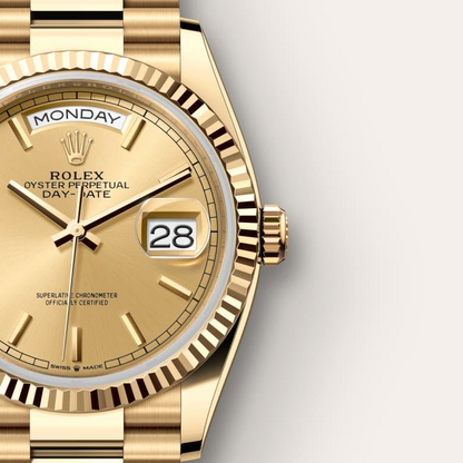 A Rolex Day-Date 36 Oyster, 36 mm, yellow gold