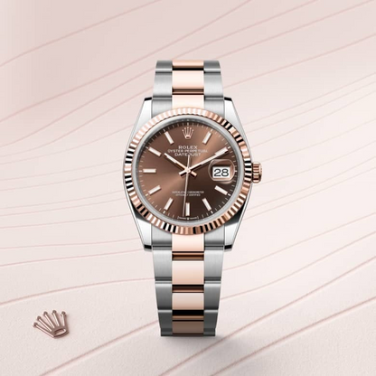 Rolex Datejust 36 Oyster, 36 mm, Oystersteel and Everose gold