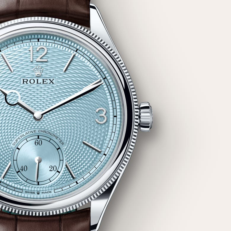 Rolex 1908 39 mm, platinum, polished finish