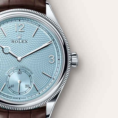 Rolex 1908 39 mm, platinum, polished finish