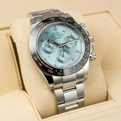Rolex Cosmograph Daytona 40mm Platinum Ice-Blue Dial m116506-0002