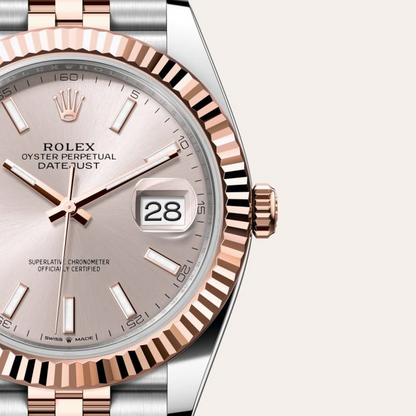 Rolex Datejust 41 Oyster, 41 mm, Oystersteel and Everose gold