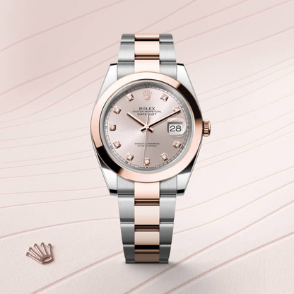 Rolex Datejust 41 Oyster, 41 mm, Oystersteel and Everose gold