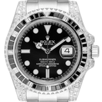 Submariner Date Silver Black Diamond, 40mm