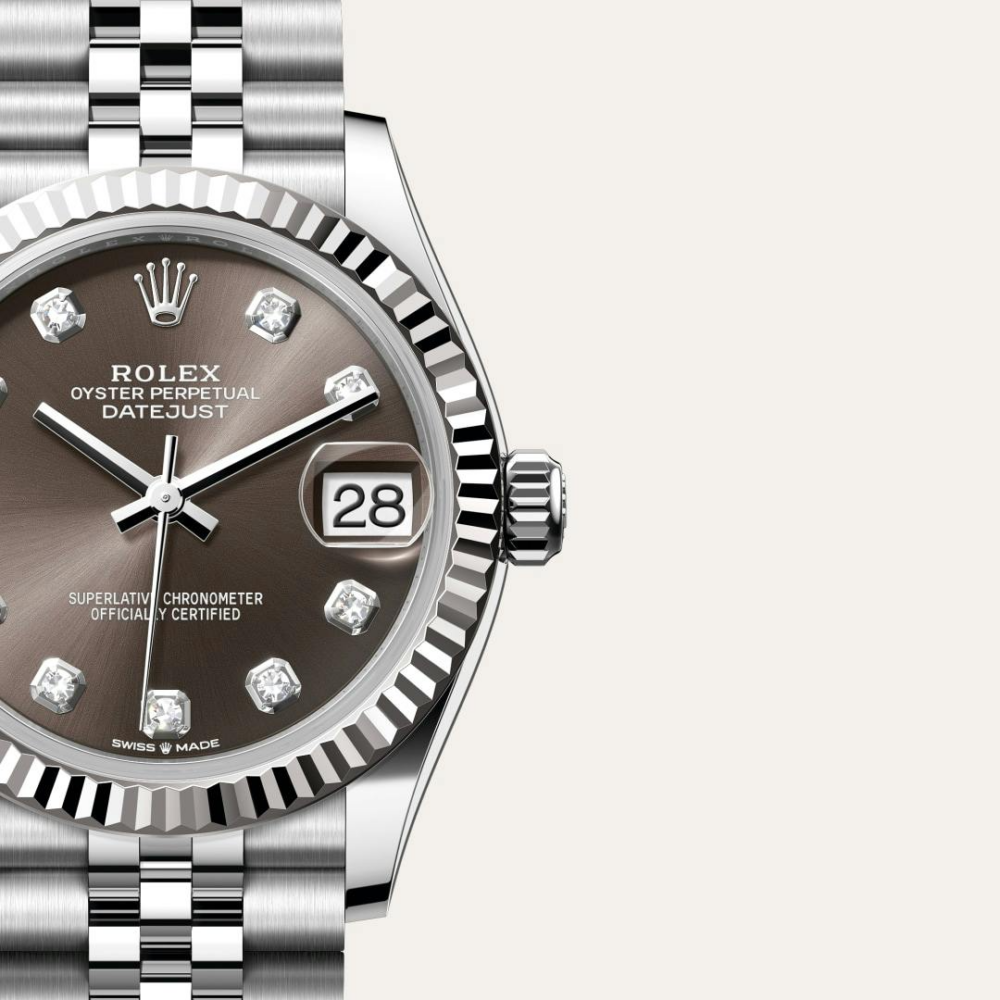 Rolex Datejust 31 Oyster, 31 mm, Oystersteel and white gold
