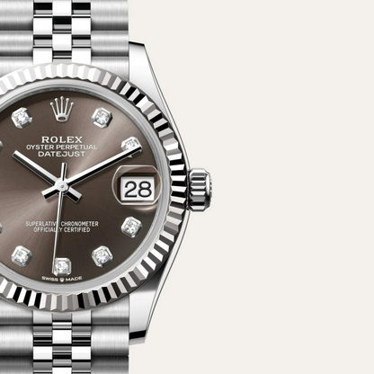 Rolex Datejust 31 Oyster, 31 mm, Oystersteel and white gold