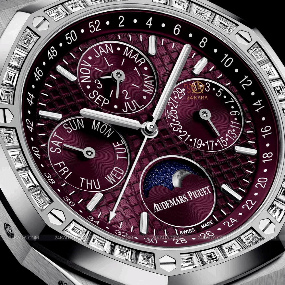 A- Royal Oak Perpetual Calendar Red diamonds