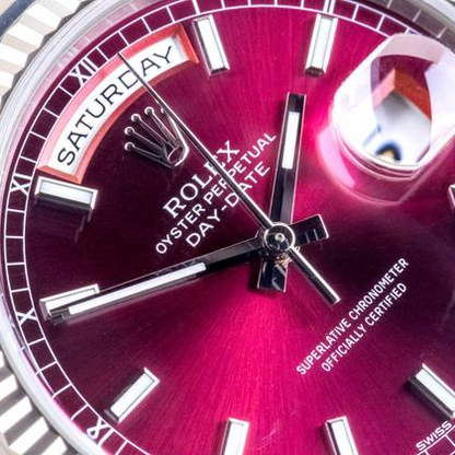 Rolex Day-Date 36mm Factory Cherry Red Dial