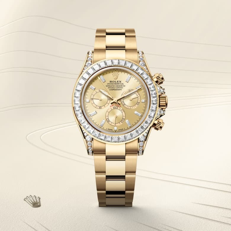Rolex Cosmograph Daytona Oyster 40 mm yellow gold and diamonds