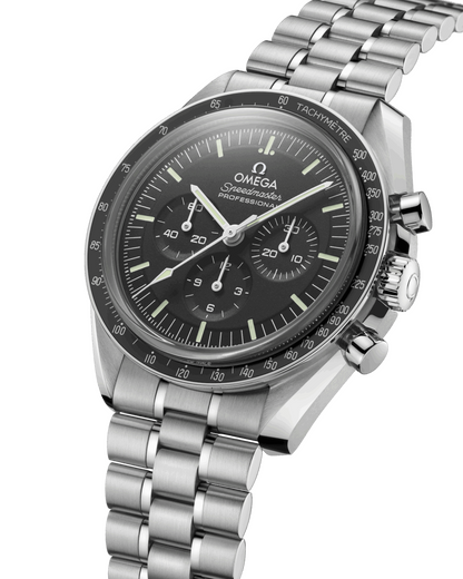 A- Speedmaster Moonwatch Professional 42 mm, steel on steel