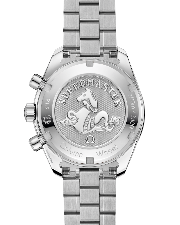 A- Speedmaster 38 38 mm, steel on steel