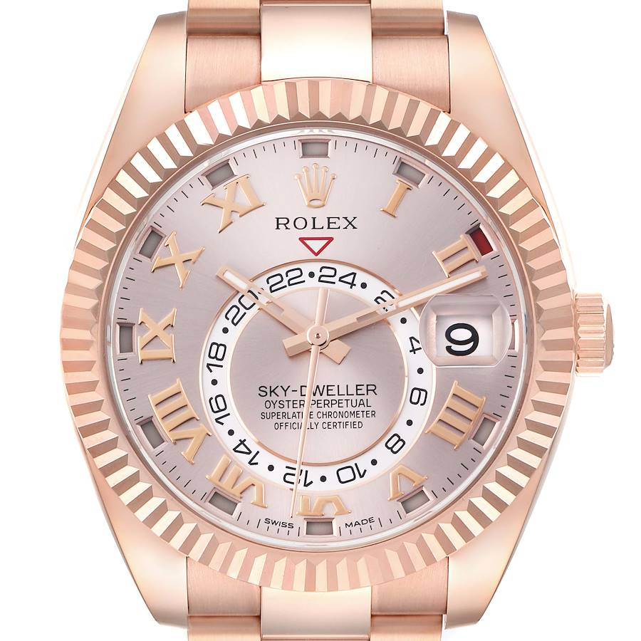 Rolex Sky-Dweller 18K Rose Gold Oyster