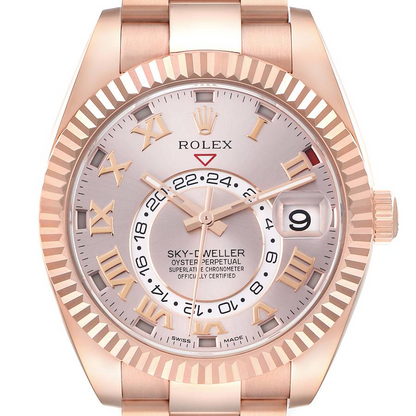 Rolex Sky-Dweller 18K Rose Gold Oyster