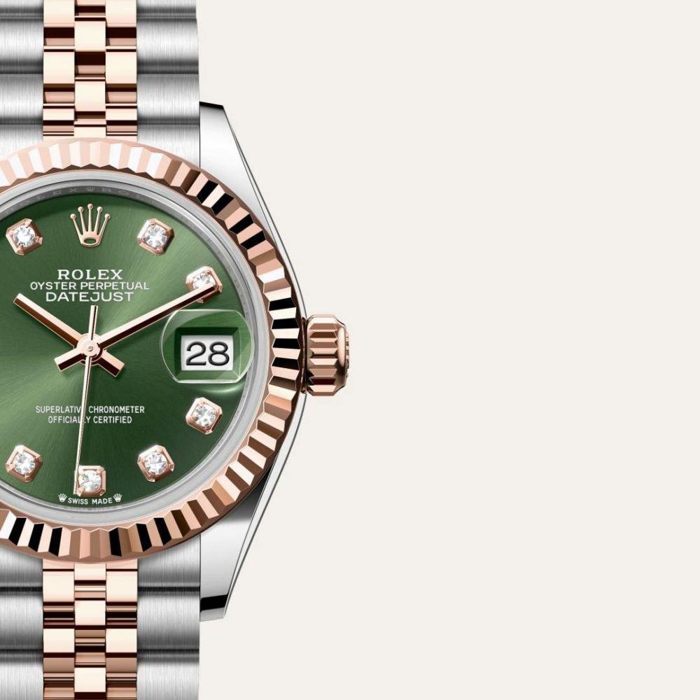 Rolex Lady-Datejust Oyster, 28 mm, Oystersteel and Everose gold