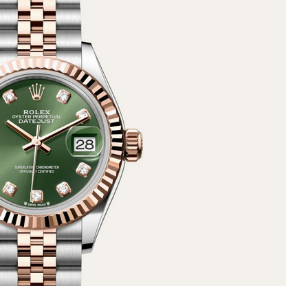 Rolex Lady-Datejust Oyster, 28 mm, Oystersteel and Everose gold