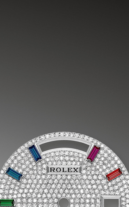 Rolex Day-Date 40 “Rainbow Diamond Pavé Dial” in White Gold