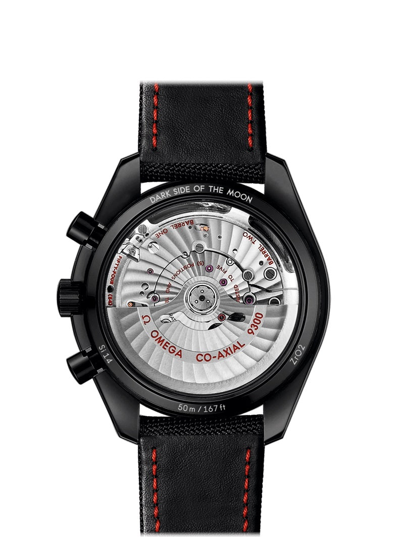 Speedmaster Dark Side of the Moon 44.25 mm, black ceramic on coated nylon fabric strap