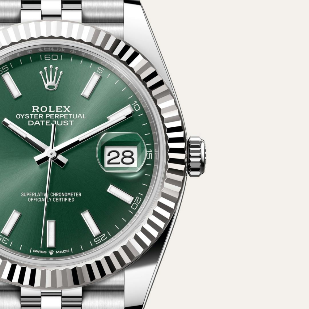 Rolex Datejust 41 Oyster, 41 mm, Oystersteel and white gold
