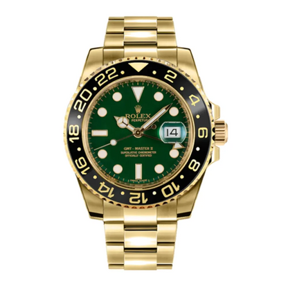 Rolex GMT-Master II “Green Dial” Yellow Gold