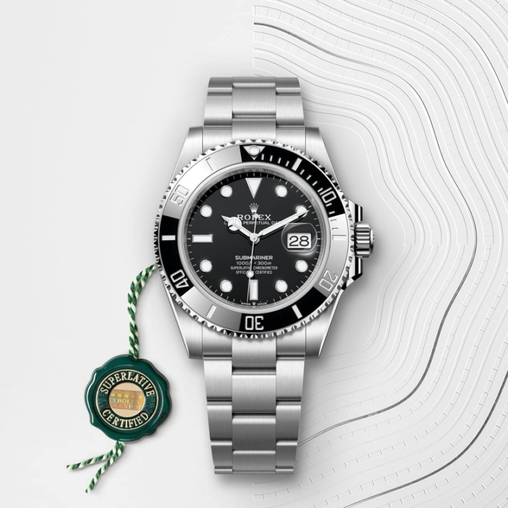 A-Rolex Submariner Date Oyster, 41 mm, Oystersteel