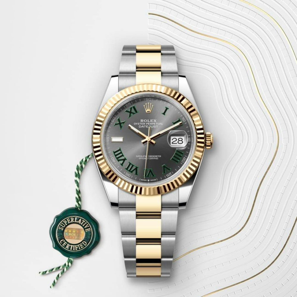 Rolex Datejust 41 Oyster, 41 mm, Oystersteel and yellow gold