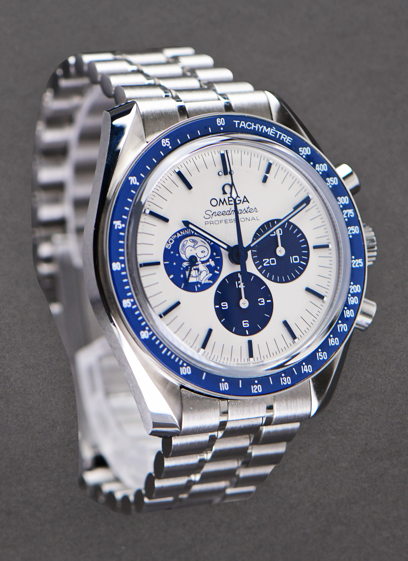 B- Speedmaster Anniversary Series 42 mm, steel on coated nylon fabric strap