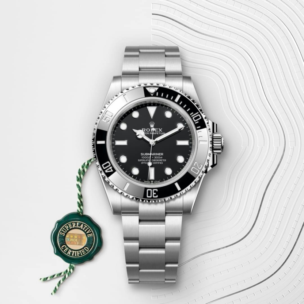 A- Rolex Submariner Oyster, 41 mm, Oystersteel