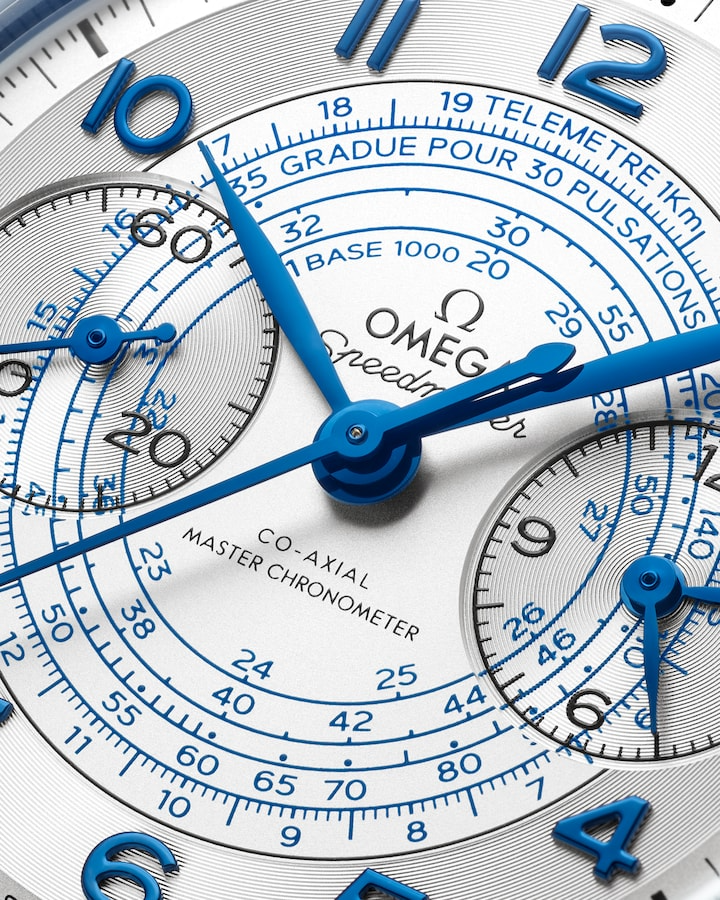 Speedmaster Chronoscope 43 mm, steel on steel