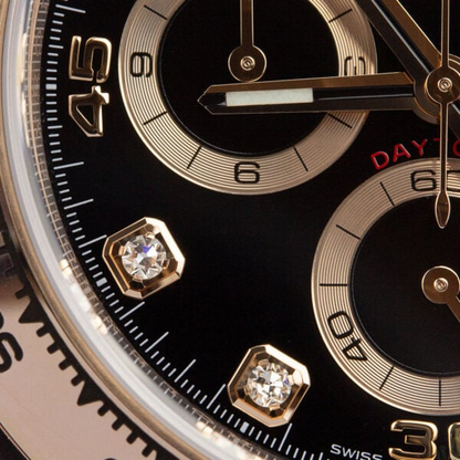 Rolex Oyster Perpetual Cosmograph Daytona Diamond Dot 18kt Everose Gold