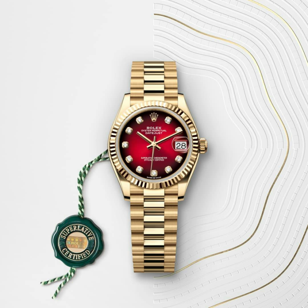 Rolex Datejust 31 Oyster, 31 mm, yellow gold