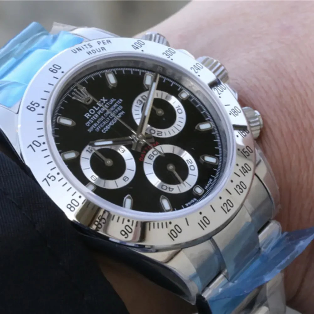 Rolex Cosmograph Daytona Stainless Steel Black Dial