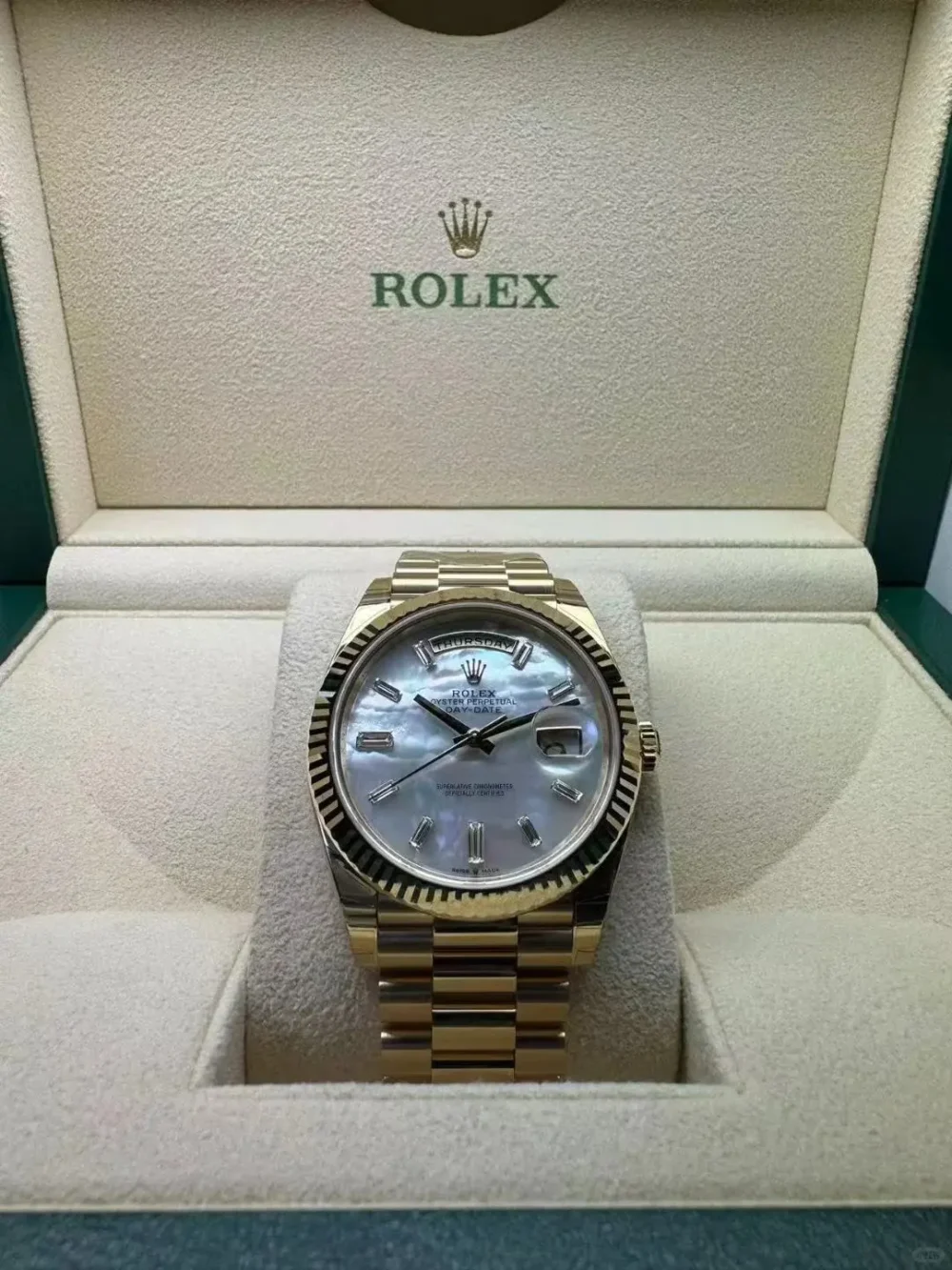 Rolex Day-Date 40 “Yellow Gold Mother-of-Pearl Dial”