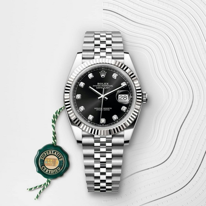 Rolex Datejust 41 Oyster, 41 mm, Oystersteel and white gold